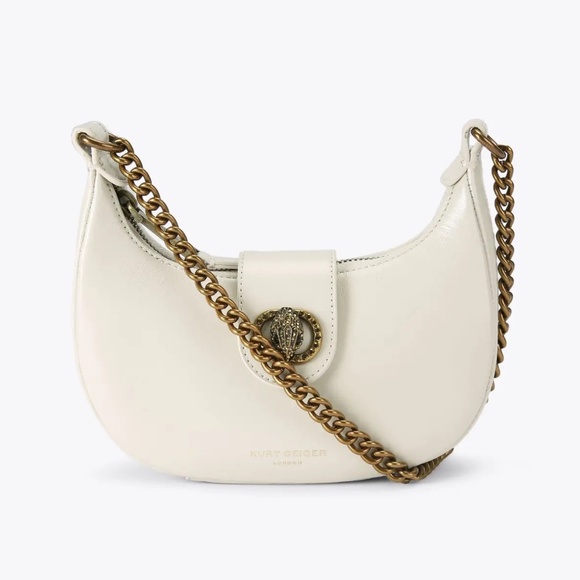 This Kurt Geiger London Small Chelsea Hobo Cross Body in Bone NWT - Picture 1 of 4